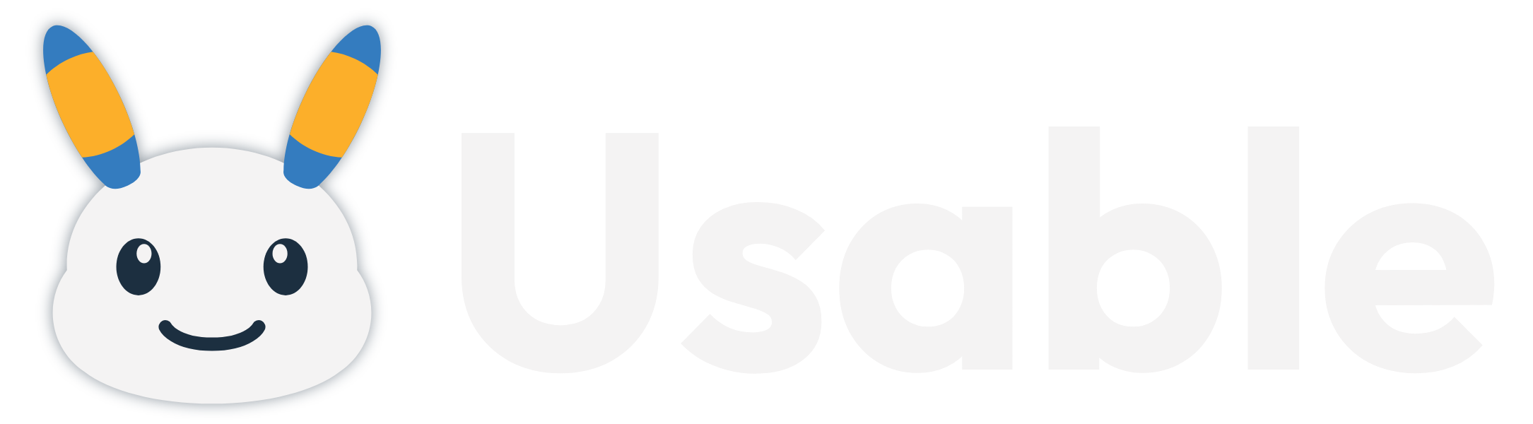 Usable Logo — Side Text, Dark